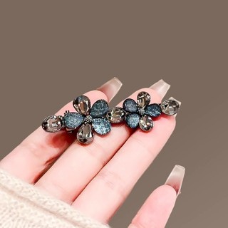 Mauropoli Kẹp Tóc Mỏ Vịt Hoa Thủy Tinh Pha Lê Nữ, Kẹp Bên Nổ, Kẹp Tóc Tinh Tế, Phù Hợp Mọi Kiểu Tóc