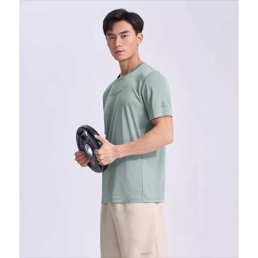 Ảnh Camel CROWN Thể Thao Nhanh Khô Áo Thun Nam Mỏng Thoáng Khí Chạy Bộ Chống Nắng Tay Ngắn 2