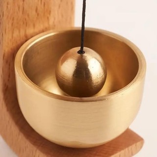 Chuông Đồng Gỗ Vintage,Trang trí nhà cửa, trang trí chuông gió,Chuông gió bằng gỗ,Chuông gió sồi