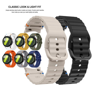 Dành cho Samsung Galaxy Watch 7-FE-6-5-4 Watch6 Watch5 Pro Watch4 Dây đeo silicon thể thao cổ điển
