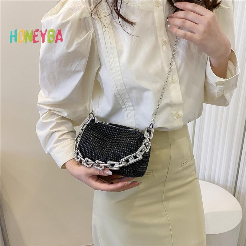 < Honeyba > Xu hướng mùa hè 2022 Túi xách đeo vai du lịch thời trang sang trọng Thiết kế ví Túi đeo chéo nhỏ dành cho nữ