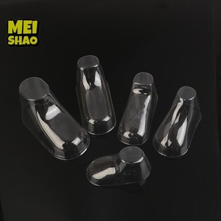 MeiShao 10 Chiếc Trong Suốt PVC Trẻ Em Booties Trưng Bày Hỗ Trợ Khung Chân Giày Nhựa Khuôn Giày Bé Cáng Tất Hiển Thị Đứng