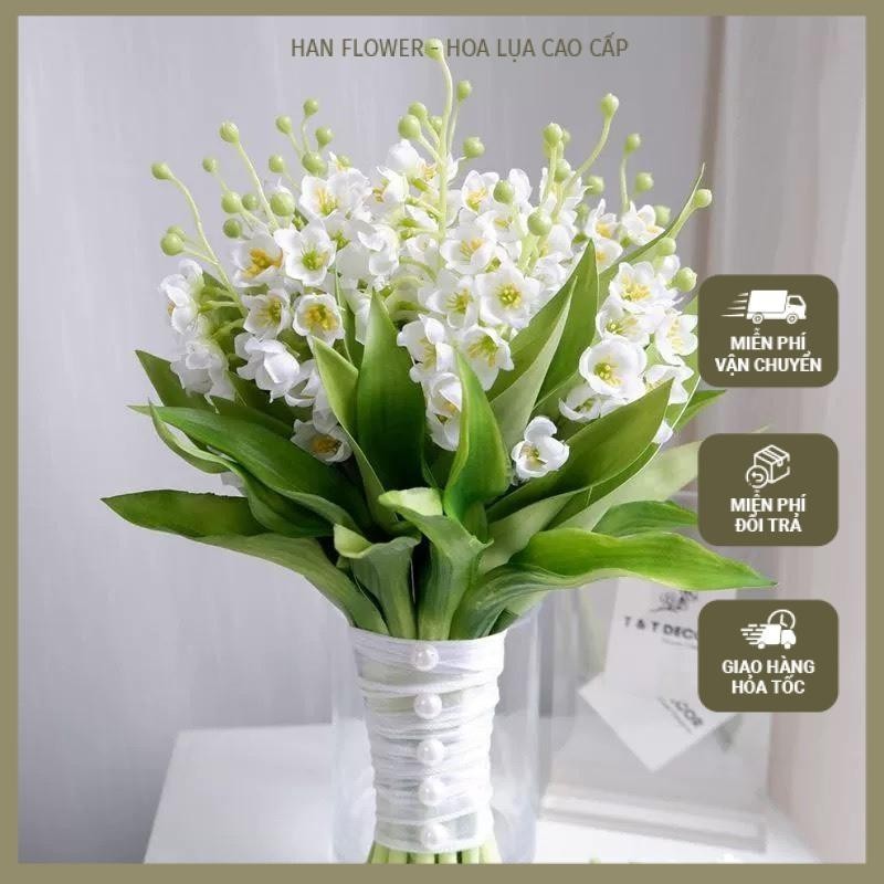 HÀNG MỚI- HOT Cành linh lan nở cao 40cm- Han flower | Shopee Việt Nam