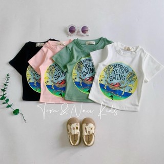 AT30-Áo cộc tay vạc bầu bé gái dễ thương - Size 8-35Kg