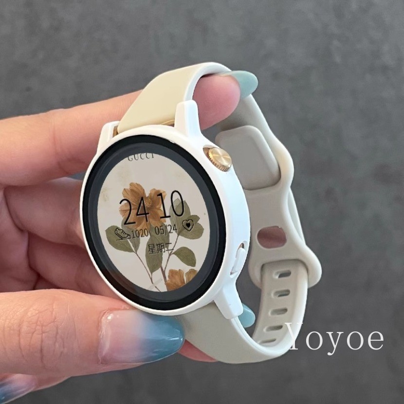 Dây Đeo Cho Samsung Galaxy Watch 7 6 5 4 44mm 40mm 5 Pro 45mm Dây Đeo Tay 20mm 22mm Vòng Tay Silicon Galaxy Watch 6 Cổ Điển 43mm 47mm Ban Nhạc