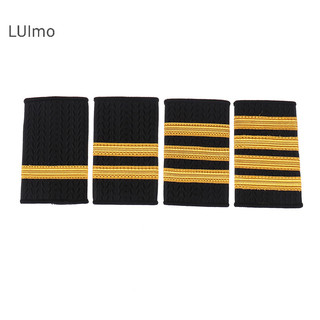Luimo 1 túi Epaulettes Đồng phục Epaulets Huy hiệu đeo vai sọc vàng SBS