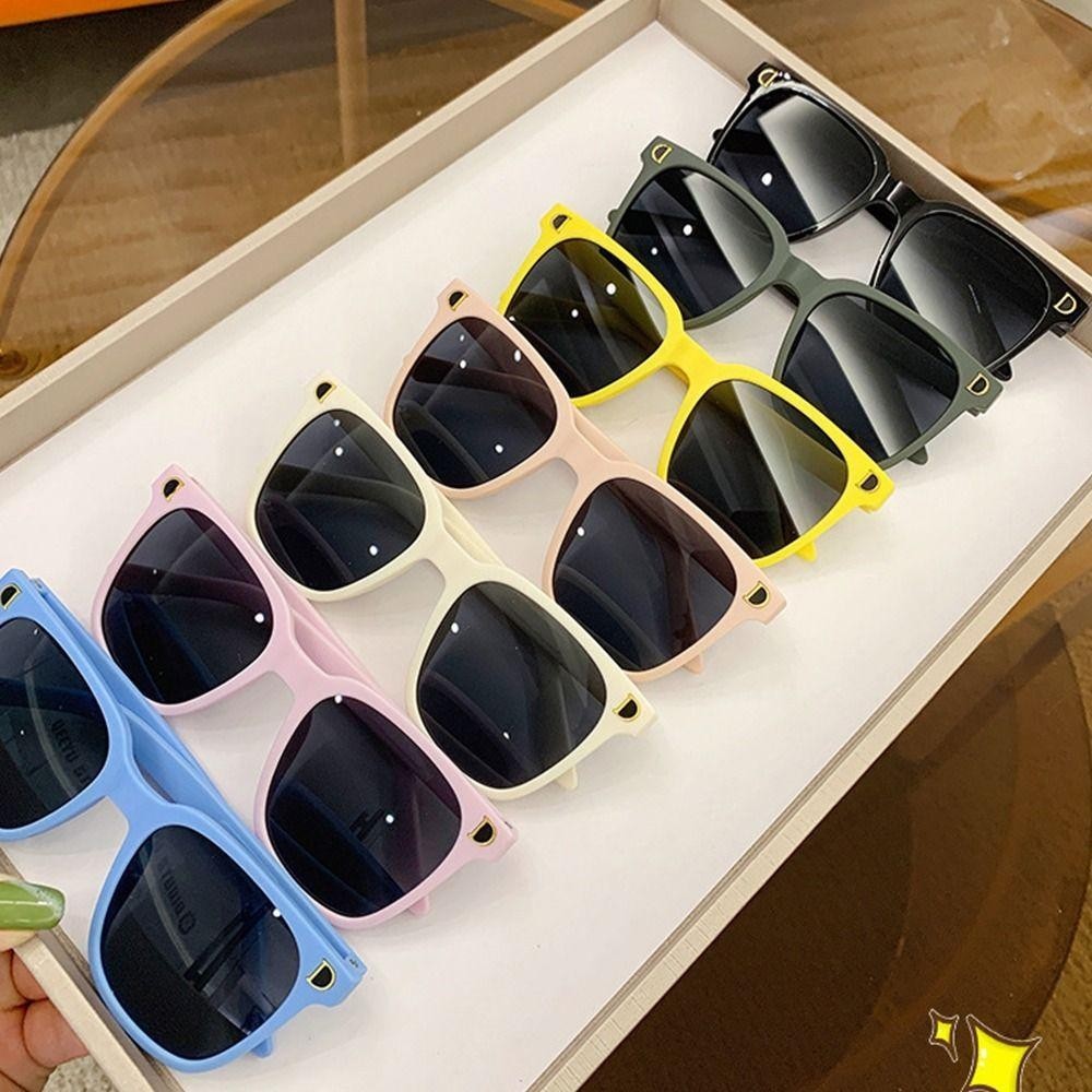 Kính râm có thể gập lại FEDAOG, Kính râm trẻ em ngoài trời UV 400, Sắc thái khung vuông cổ điển cho bé trai và bé gái