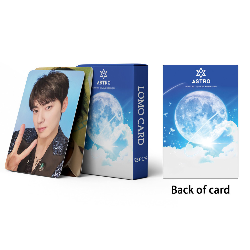 55 Chiếc ASTRO Photocards Vòng Tròn Kỷ Niệm 8 Năm Lomo Cards JIN MJ Cha EunWoo Yoon San-Ha Rocky Moon Bin Kpop Bưu Thiếp YM