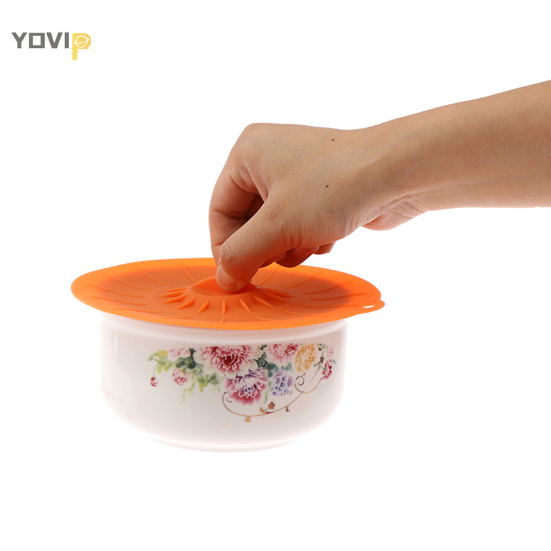 Yovip Silicone Lò Vi Sóng Bát Nắp Nồi Nấu Chảo Nắp Có Thể Tái Sử Dụng VN