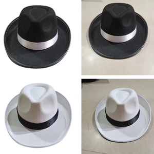 Yoo Người Lớn Mũ Trilby Hóa Trang Thanh Lịch Đảng Quý Ông Tập Hợp Mũ Derby