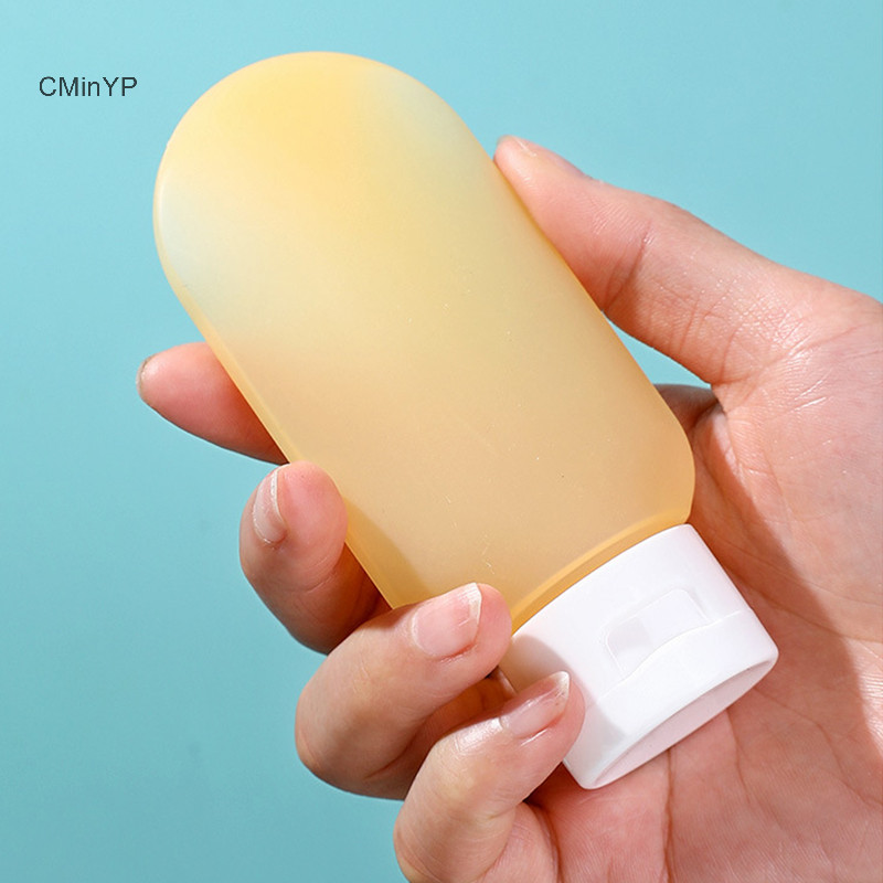 Cminyp 3 Cái / bộ Chai Có Thể Đổ Lại 60ml Silicon Mềm Lotion Hộp Bóp Ống Chai Trống Di Động Du Lịch Dầu Gội Chai Vinh Quang