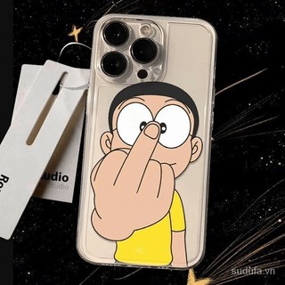 Mack Unique Cử Chỉ Độc Đáo Nobita iPhone Ốp Lưng Cho iPhone 11 12 13 14 15 16 17pro promax plus13 14 u213