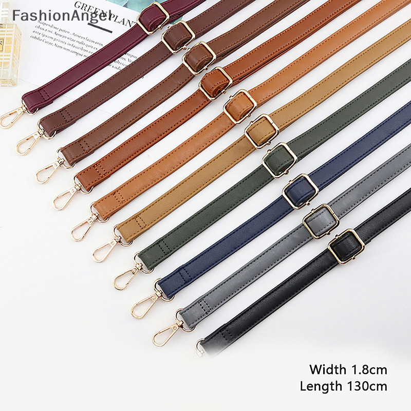 Túi xách FashionAngel Phụ kiện 130cm Dây đeo túi da có thể điều chỉnh dài cho đeo chéo 1,8cm Dây đeo vai rộng thay thế TH