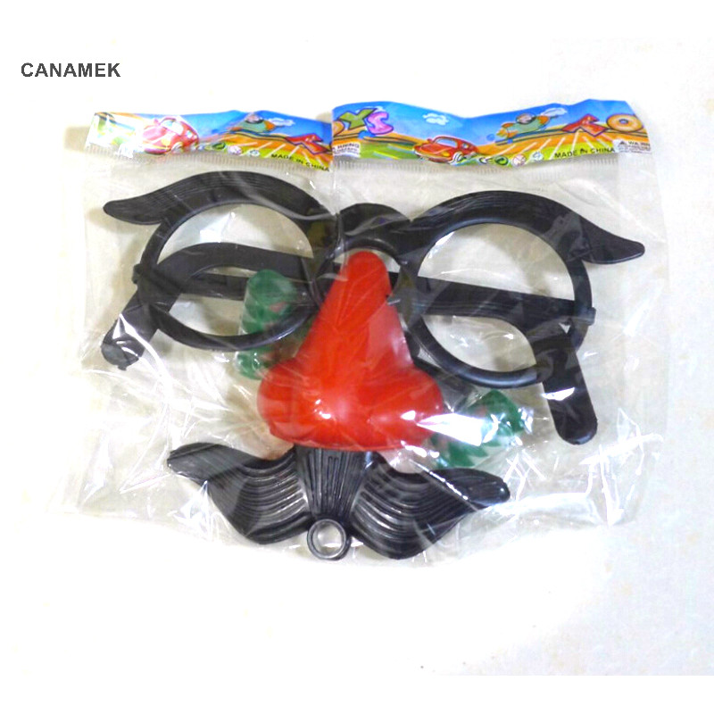 Canamek Vui Chú Hề Kính Trang Phục Tròn Khung Mũi Đỏ w / Còi Cerilla CSF