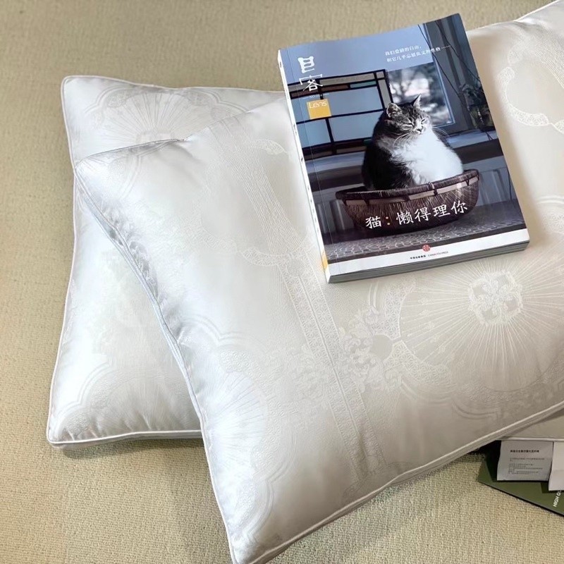(RG56) (1 Đôi) Ruột Gối Bông Xơ Đậu Nành Nguyên Chất Vỏ Tencel 100s Cao Cấp - Memminbedding Luxury