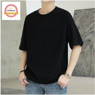 Áo phông nam, áo thun nam tay ngắn cổ tròn chất thun lạnh  dày dặn thoáng mát cường an fashion áo trơn