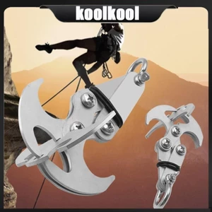 Kool Gravity Grappling Hook Thép không gỉ Grappling Hook Sinh Tồn Gấp Đá Leo Móng Vuốt Oudoor Leo Núi Dụng Cụ
