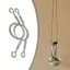 Dây dây tự động có thể điều chỉnh ROLY, Cáp thép không gỉ bền đa chức năng, Dây phơi quần áo hai đầu chống rơi