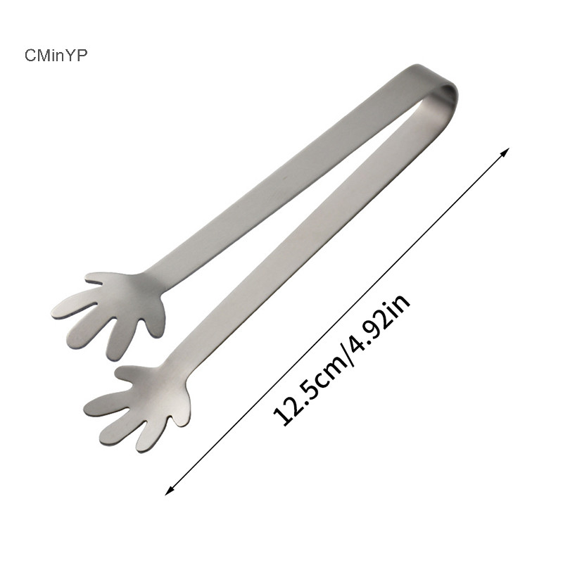 Cyp Thép Không Gỉ Lưỡi Đường Kẹp Thực Phẩm Nướng BBQ Đá Lưỡi Dụng Cụ Thanh Nhà Bếp Phục Vụ Tông Phụ Kiện Nhà Bếp Vinh Quang