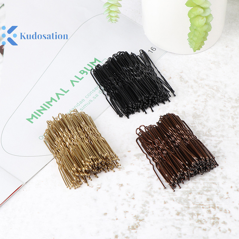 Kudosation 50 Cái / bộ Tóc Sóng Hình Chữ U Bobby Pin Barrette Salon Kẹp Tóc