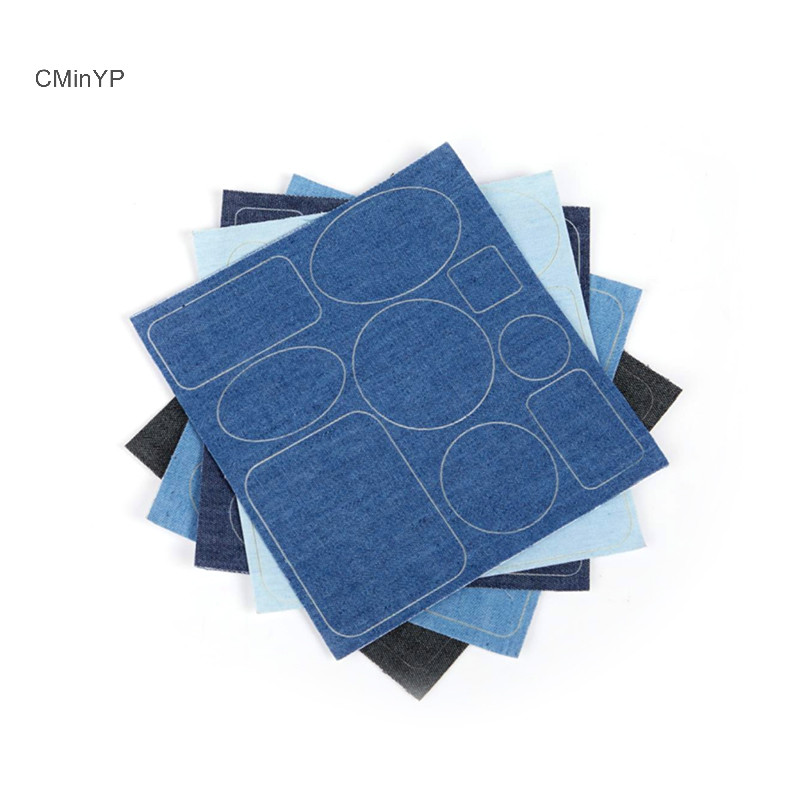 Cminyp Làm Dày Denim Tự Dính Dán Quần Jean Lỗ Liền Mạch Sửa Chữa Miếng Dán Tổ Chức Vinh Quang
