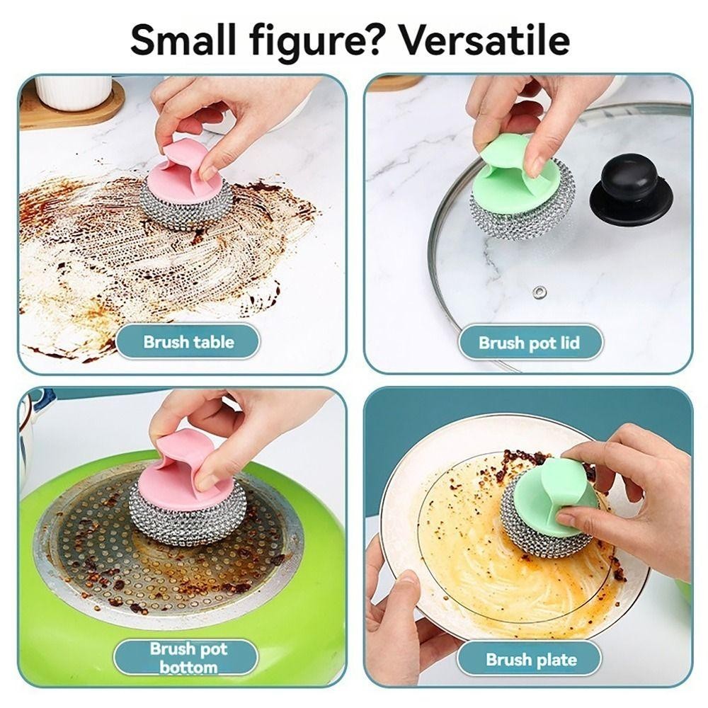 Dayberry Nồi Bàn Chải Vệ Sinh Dụng Cụ Nhà Bếp Chống Dính Dầu Làm Sạch Bóng Có Thể Giặt Được Có Tay Cầm Dầu Tẩy Rửa Bát Dụng Cụ Nướng Bánh