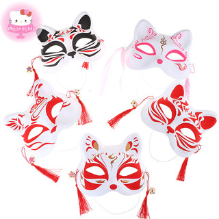 Moonlights 1 Anime Fox Mặt nạ nửa mặt Mặt nạ hóa trang Lễ hội Đảng Cosplay Đạo cụ EN