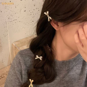 Siyuyan 2 Chiếc Nơ Kim Loại Ngọt Ngào Kẹp Tóc Thời Trang Cá Tính Nhỏ Kẹp Tóc Cho Nữ Cô Gái Ngọt Ngào Thoáng Mát Gãy Tóc Phụ Kiện Tóc VN
