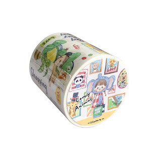 Zhuo Dawang [Băng nhật ký cuộc sống động vật Azhuo] Washi Die-cut Sticker Roll Original Daily Notebook