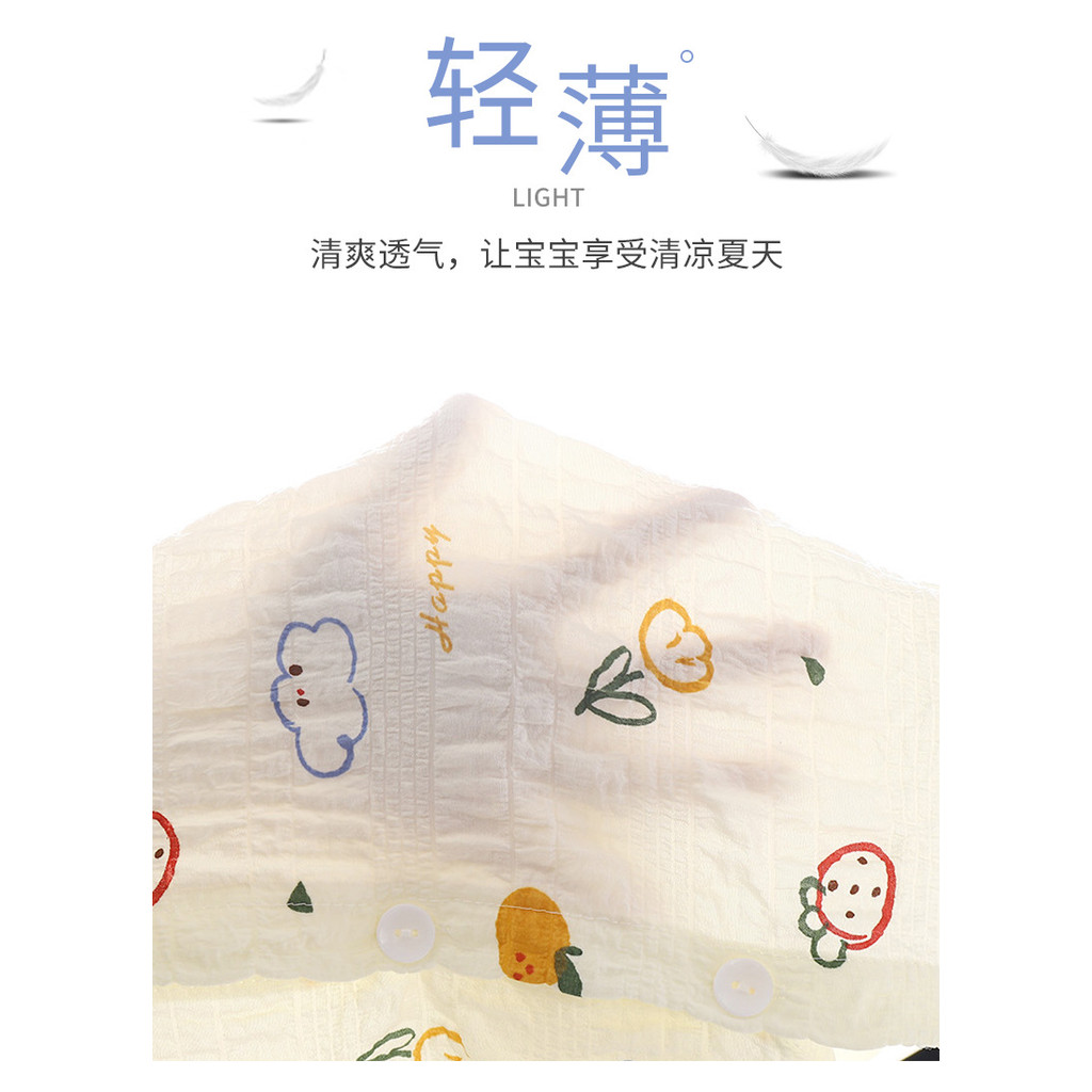 Bé Gái Dài Tay Mỏng Bộ Đồ Ngủ Bé Gái Xuân Thu Hè Thời Gian Cotton Phiên Bản Hàn Quốc Điều Hòa Không Khí Phù Hợp Với IA5T