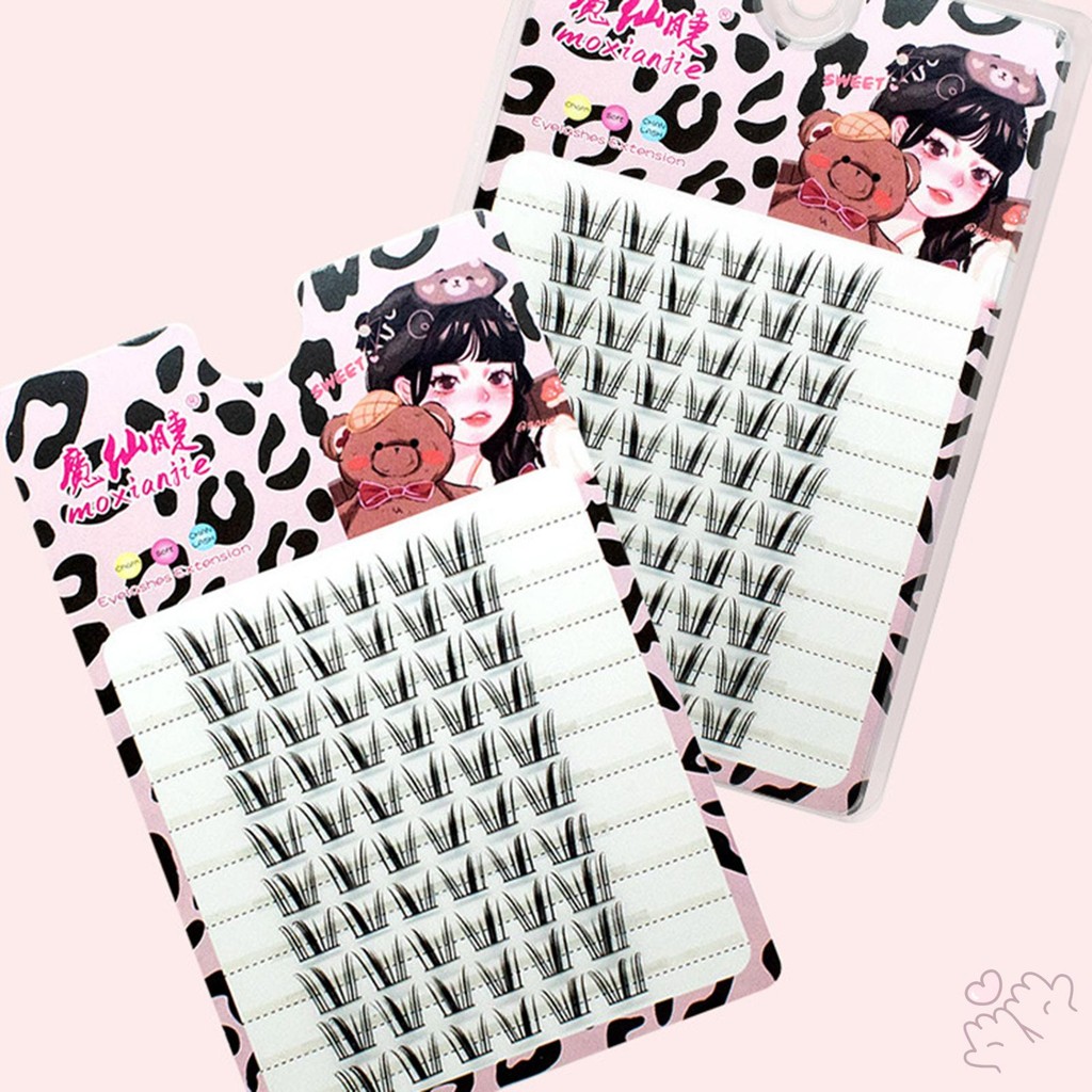 IOIIK 10 hàng-- Manga Little Wind Chime Messy French False Eyelash - French Atmosphere Eyelash - Mô phỏng tự nhiên 3D siêu mềm