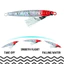 1 Kim Loại Jig Đúc Mồi 14g-100g Chìm Kim Loại Jigging Mồi Nhân Tạo Mồi Cứng Câu Cá Jig Với Mắt 3D Và Móc Hỗ Trợ Đôi