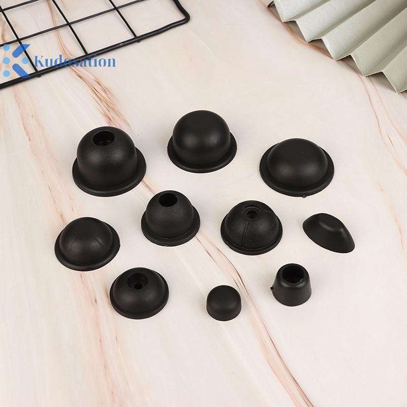 Kudosation 2 Chiếc Màu Đen Thay Thế Nhựa Đinh Hành Lý Chân Miếng Lót Hành Lý Đinh Chân Miếng Lót Cho Tất Cả Vali Túi Hành Lý Chân Đế
