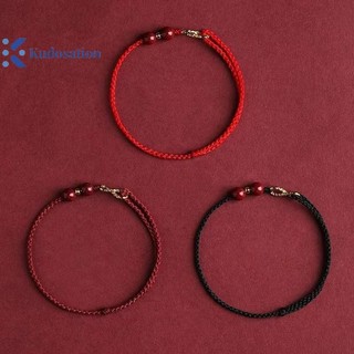 Kudosation Thời Trang Đơn Giản May Mắn Vòng Tay Dành Cho Nữ Handmade Biểu Tượng Cặp Đôi Vòng Tay Cinnabar Hạt Vòng Tay Quà Tặng