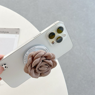 3d Hoa Tròn Trơn Từ Tính Giá Đỡ Điện Thoại Cho IPhone 16 15 14 13 12 Pro Max 14 Plus Có Thể Gập Lại Pop Ring Grip Co Giãn Để Bàn Đứng P2