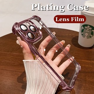 Túi Khí Không Gian Ốp Lưng Điện Thoại iPhone 11 Pro 12 13 14 15 Pro MAX 14 Plus XS MAX XR Vỏ TPU Mềm Trong Suốt Chống Sốc Có Bảo Vệ Camera