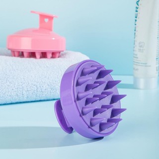 Lược Massage Silicon Bằng Nhựa Làm Sạch Da Đầu Tholy Massage Da Đầu Dễ Dàng Tạo Bọt Đầu