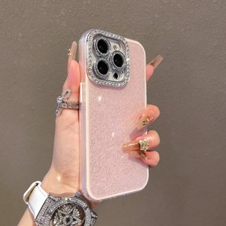 Phim Bảo Vệ Ống Kính Kim Cương Lấp Lánh Màu Kẹo 2 Trong 1 Ốp Lưng Điện Thoại iPhone 17Promax 16 13 14 15 Promax Chống Sốc Nữ Điện Thoại Di Động
