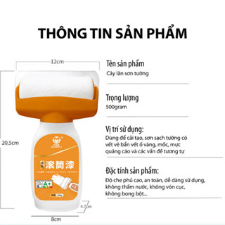 Cây Lăn Sơn Tường Cao Cấp 500g Làm Sạch Tường Bị Vẽ Bẩn - Ố Vàng - Nấm Mốc, Độ Che Phủ Cao NGÓI HOME - ST05