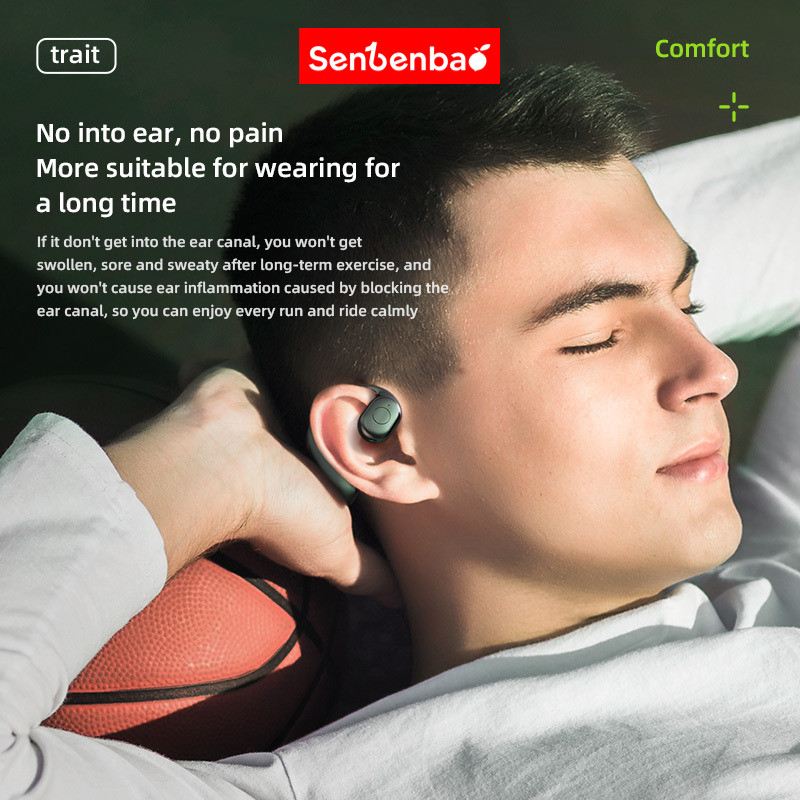 Senbenbao S75 Tai nghe không dây mở tai mới Ows Bluetooth 5.3, Tai nghe không dây, Khử tiếng ồn, Tương thích với Android, Universal.