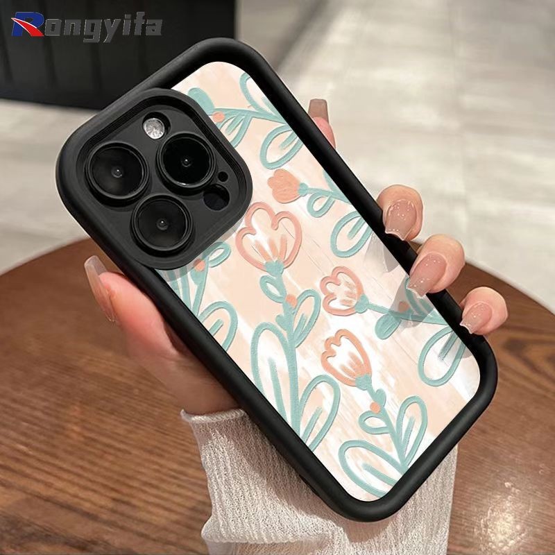 Ốp Điện Thoại Graffiti Hoa Cho Vivo IQOO Z9 Turbo + Lite Z9X Z8 Z7 Z7X Z7i Z6 Z1 Pro Z6 Z6X Z5 Z5X Z3 Z1X U5X U5 U5E U3X U1X U1 5G Vỏ Hoạt Hình Dễ Thương Chống Rơi Ốp Lưng Mềm