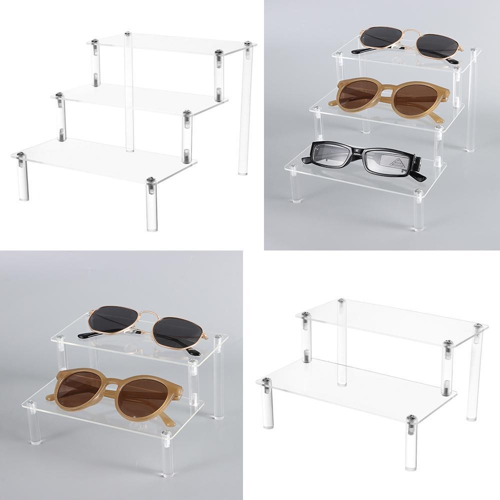 Giá đựng kính RTJIFSS, Kệ trưng bày kính râm bền nhiều lớp, Giá đỡ màn hình sưu tập Acrylic