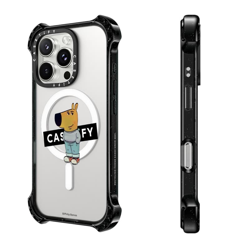 Casetify X Chill as CASETiFY Case Bounce Case Hút từ tính Mặt sau Acrylic cứng cho Apple IPhone 14 / 15 / 16 Pro Max với bao bì cao cấp