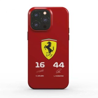 Ốp điện thoại cho iPhone FERRARI TEAM, hai lớp, phong cách Ins, ốp điện thoại hai trong một cho iPhone 16 Pro Max, iPhone 15, iPhone 14, ốp bảo vệ Team 13/12 11, 029B