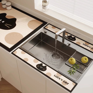 Thảm Thấm Hút Nước Bồn Rửa Bát Luxhome Bộ 3 Thảm Nhanh Khô, Chất Liệu Bùn Tảo Cát Cao Su Chống Trượt