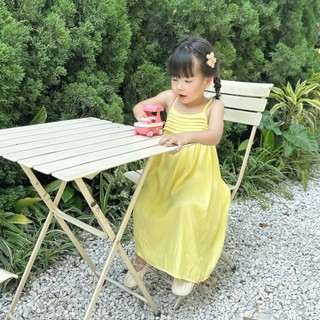 Váy 2 Dây Maxi Dáng Dài Đi Biển Cho Bé Gái (Đến Mắt Cá Chân)- Chất Jean lụa siêu mát