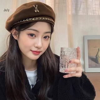 Julyhot Nữ Thu Đông Len Belle Hình Bát Giác Mũ Họa Sĩ, Mũ Nồi Thời Trang, 1 CÁI Massivedeals