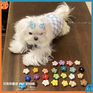 Handmade Mini Tóc Phách Thú Cưng BB Kẹp Nơ Kẹp Tóc Phụ Kiện Mũ Mèo Yorkshire Marzis Bichon
