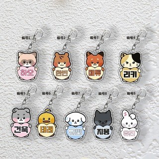 Kpop ZB1 Acrylic Mặt Dây Chuyền Chìa Khóa Quyến Rũ ZEROBASEONE Túi Móc Khóa