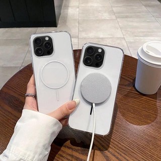Ốp Điện Thoại Sạc Không Dây Cho iPhone 16 E 15 14 plus 13 12 11 Pro X XS Max XR 7 8 plus SE 2020 2024 2022 PC Bìa Cứng
